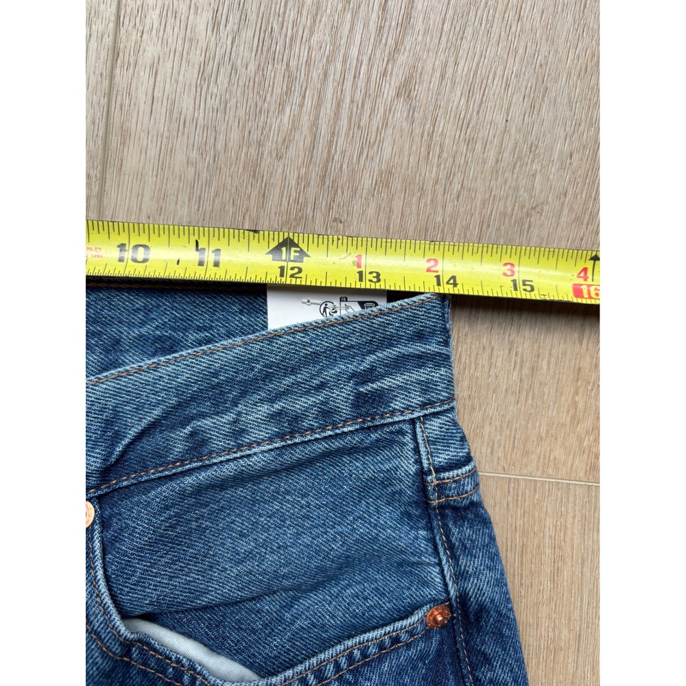 Levis 501 Original High Rise Straight Leg Jeans Medium Wash 27x30 New - Picture 10 of 10
